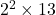 2^2 \times 13